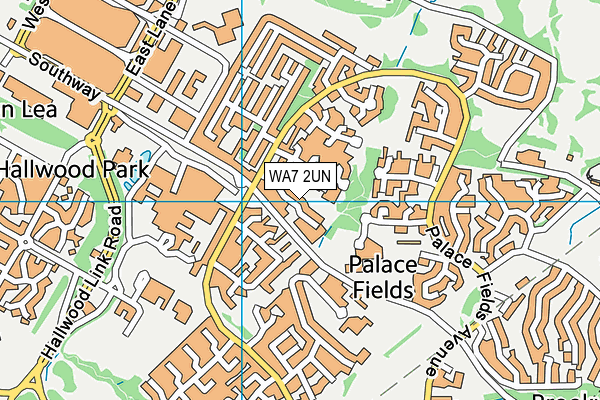 WA7 2UN map - OS VectorMap District (Ordnance Survey)