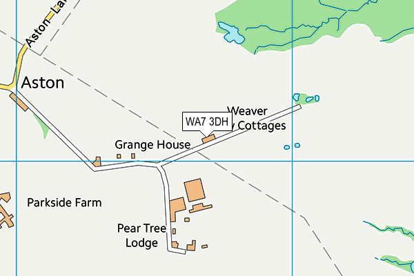 WA7 3DH map - OS VectorMap District (Ordnance Survey)