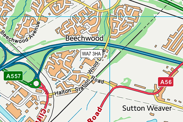 You Fit (Runcorn) map (WA7 3HA) - OS VectorMap District (Ordnance Survey)