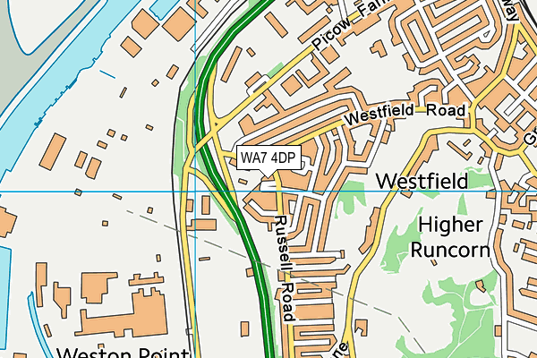 WA7 4DP map - OS VectorMap District (Ordnance Survey)