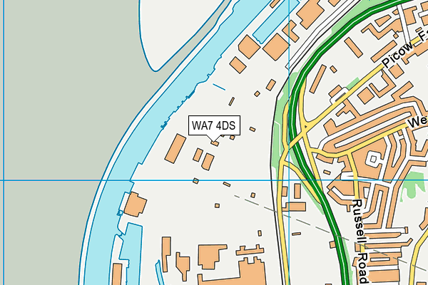 WA7 4DS map - OS VectorMap District (Ordnance Survey)