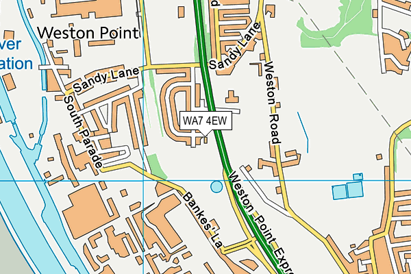 WA7 4EW map - OS VectorMap District (Ordnance Survey)