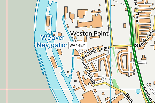 WA7 4EY map - OS VectorMap District (Ordnance Survey)