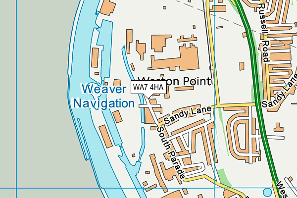 WA7 4HA map - OS VectorMap District (Ordnance Survey)