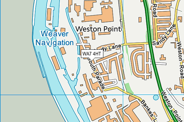 WA7 4HT map - OS VectorMap District (Ordnance Survey)