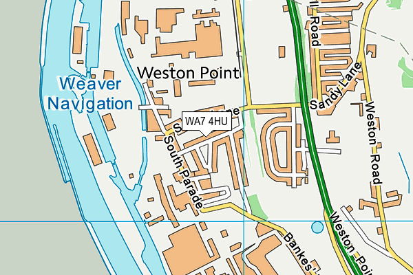 WA7 4HU map - OS VectorMap District (Ordnance Survey)