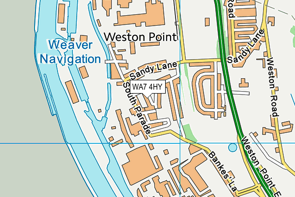 WA7 4HY map - OS VectorMap District (Ordnance Survey)