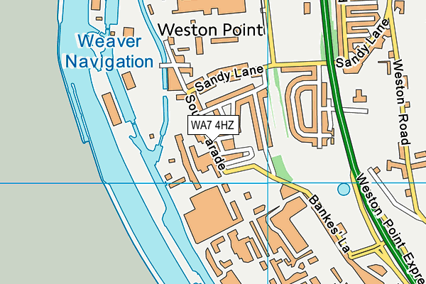 WA7 4HZ map - OS VectorMap District (Ordnance Survey)
