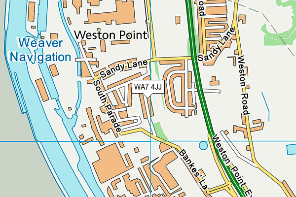 WA7 4JJ map - OS VectorMap District (Ordnance Survey)