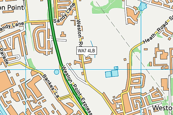 WA7 4LB map - OS VectorMap District (Ordnance Survey)