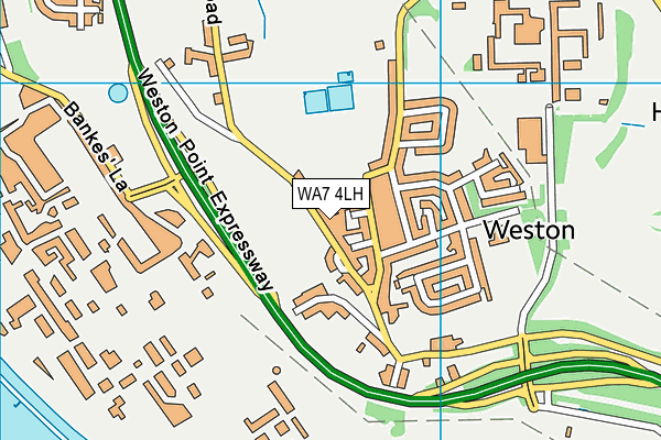 WA7 4LH map - OS VectorMap District (Ordnance Survey)