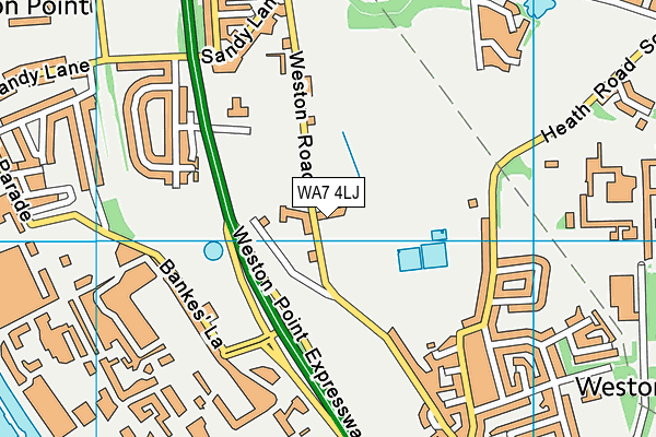WA7 4LJ map - OS VectorMap District (Ordnance Survey)