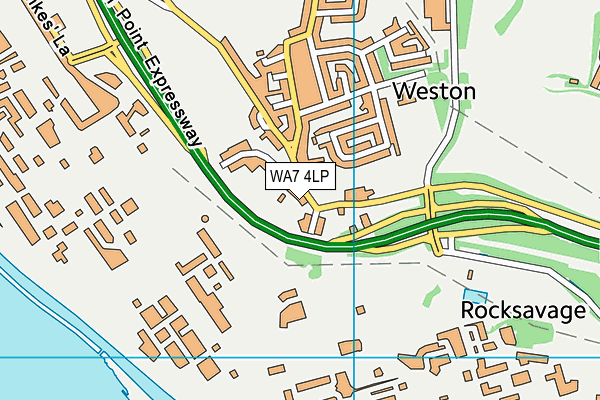 WA7 4LP map - OS VectorMap District (Ordnance Survey)