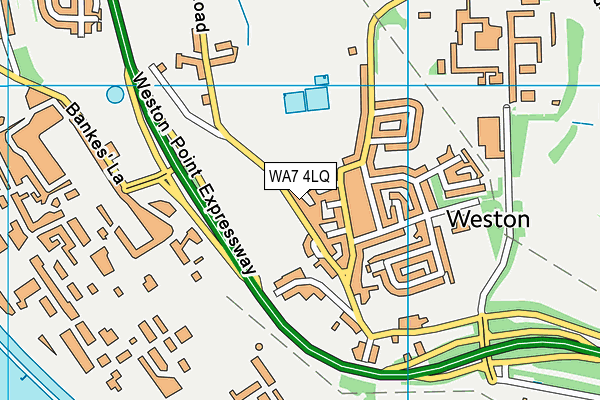 WA7 4LQ map - OS VectorMap District (Ordnance Survey)