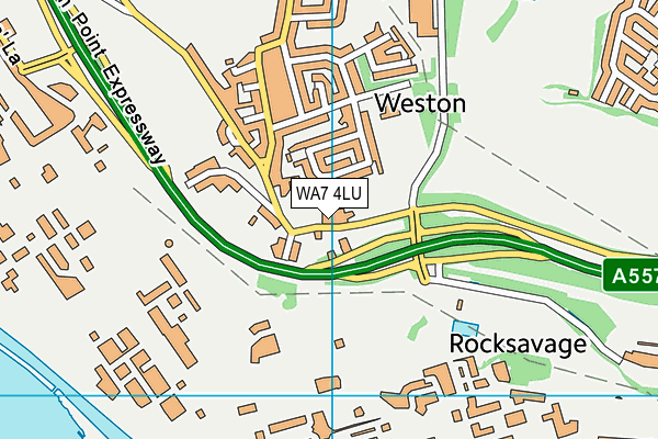 WA7 4LU map - OS VectorMap District (Ordnance Survey)