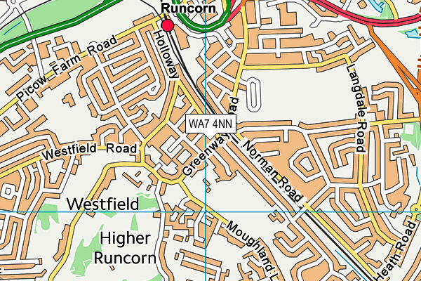 WA7 4NN map - OS VectorMap District (Ordnance Survey)