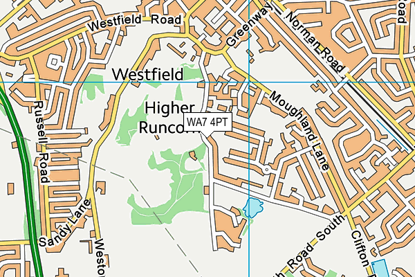 Runcorn Hill Park map (WA7 4PT) - OS VectorMap District (Ordnance Survey)