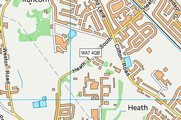 WA7 4QB map - OS VectorMap District (Ordnance Survey)