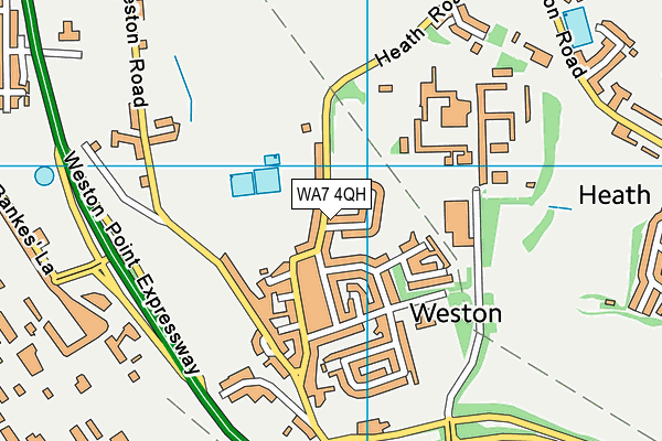 WA7 4QH map - OS VectorMap District (Ordnance Survey)