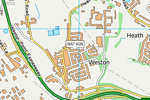 WA7 4QN map - OS VectorMap District (Ordnance Survey)