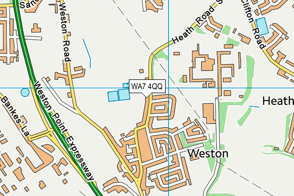 WA7 4QQ map - OS VectorMap District (Ordnance Survey)