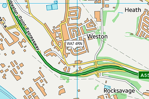 WA7 4RN map - OS VectorMap District (Ordnance Survey)