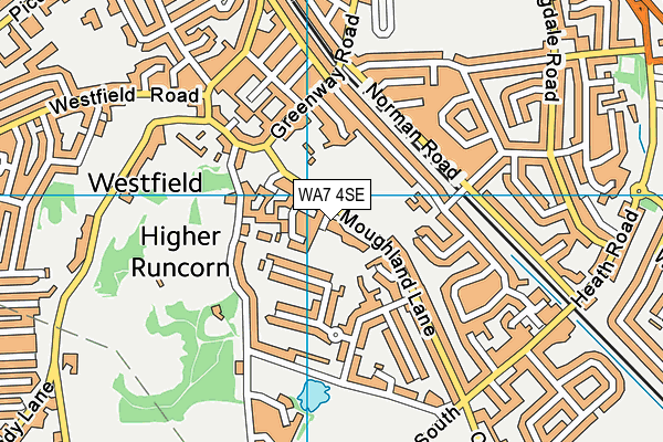 WA7 4SE map - OS VectorMap District (Ordnance Survey)