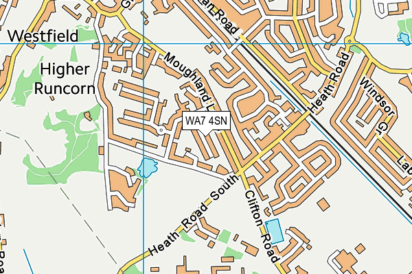 WA7 4SN map - OS VectorMap District (Ordnance Survey)