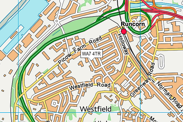 Westfield Primary School map (WA7 4TR) - OS VectorMap District (Ordnance Survey)