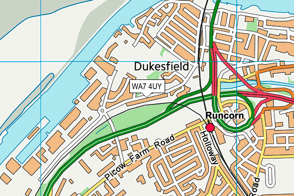 Map of RUNCORN BOATING SERVICES LIMITED at district scale