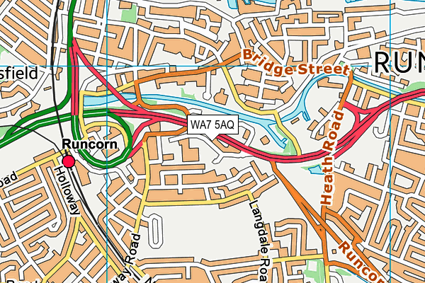 Puregym (Runcorn) map (WA7 5AQ) - OS VectorMap District (Ordnance Survey)
