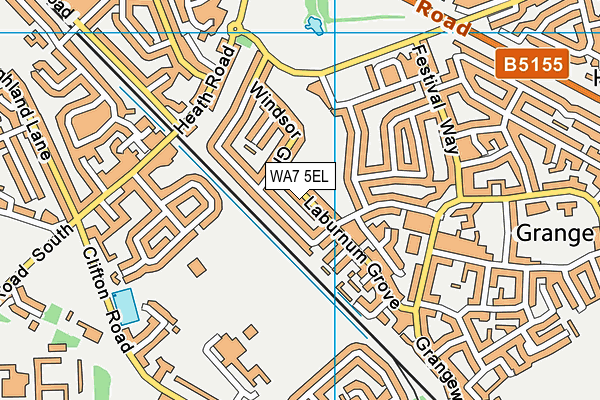 WA7 5EL map - OS VectorMap District (Ordnance Survey)