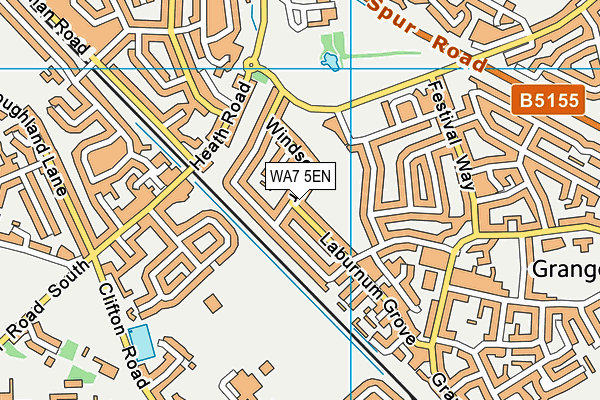 WA7 5EN map - OS VectorMap District (Ordnance Survey)