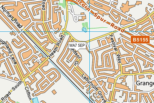 WA7 5EP map - OS VectorMap District (Ordnance Survey)