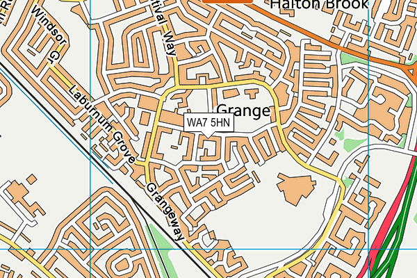 WA7 5HN map - OS VectorMap District (Ordnance Survey)