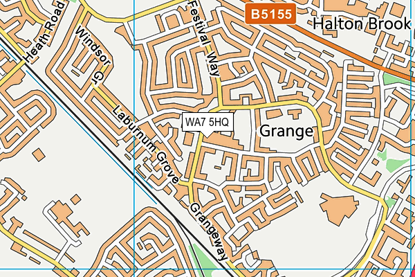 WA7 5HQ map - OS VectorMap District (Ordnance Survey)