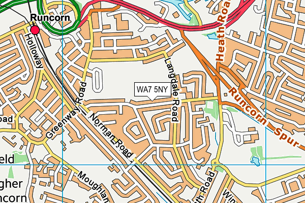 WA7 5NY map - OS VectorMap District (Ordnance Survey)