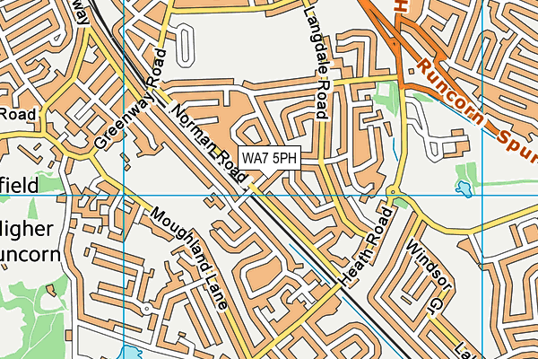 WA7 5PH map - OS VectorMap District (Ordnance Survey)