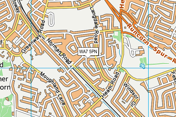 WA7 5PN map - OS VectorMap District (Ordnance Survey)