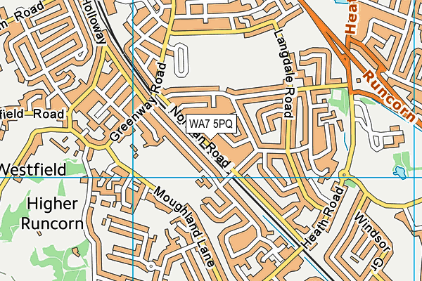 WA7 5PQ map - OS VectorMap District (Ordnance Survey)