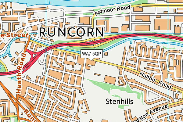 Map of RUNCORN TYRE AND SERVICE CENTRE LIMITED at district scale