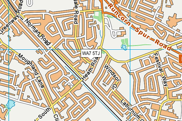 WA7 5TJ map - OS VectorMap District (Ordnance Survey)
