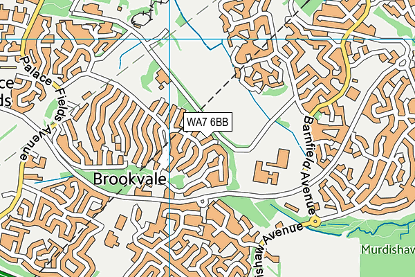 WA7 6BB map - OS VectorMap District (Ordnance Survey)