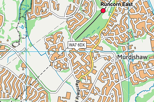 WA7 6DX map - OS VectorMap District (Ordnance Survey)