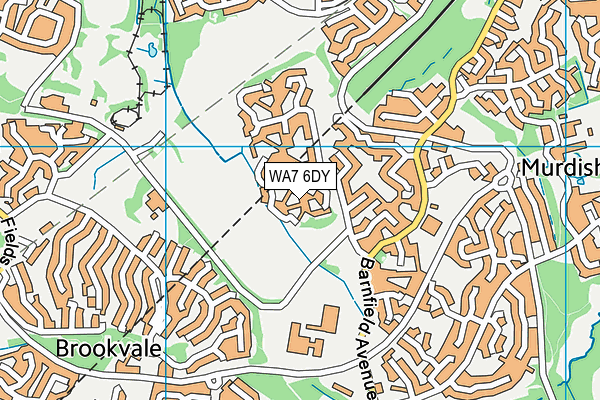 WA7 6DY map - OS VectorMap District (Ordnance Survey)