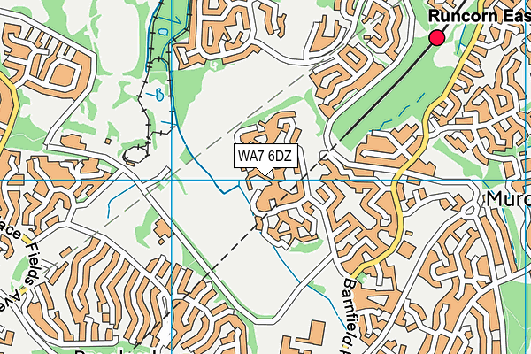 WA7 6DZ map - OS VectorMap District (Ordnance Survey)