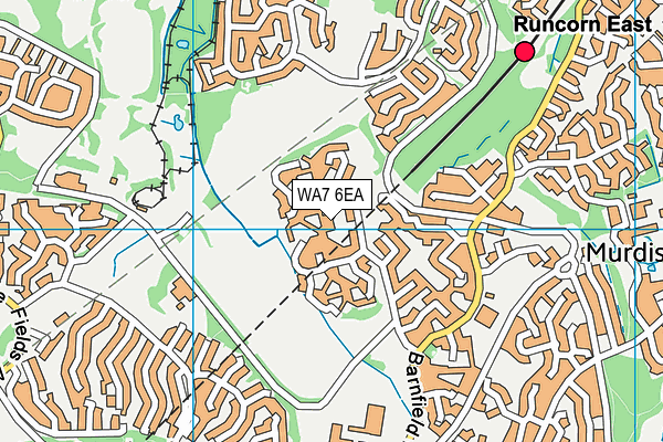 WA7 6EA map - OS VectorMap District (Ordnance Survey)