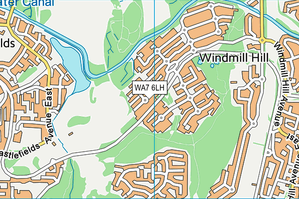 WA7 6LH map - OS VectorMap District (Ordnance Survey)