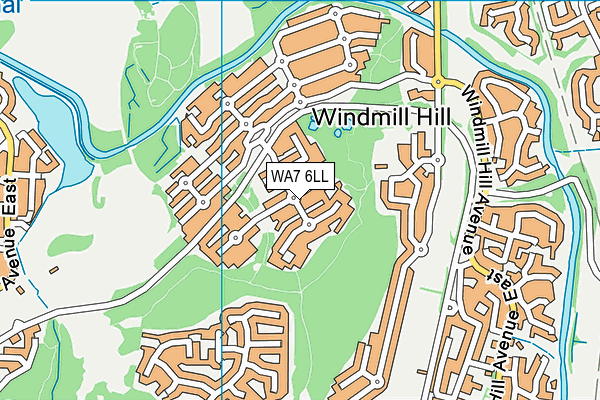 WA7 6LL map - OS VectorMap District (Ordnance Survey)