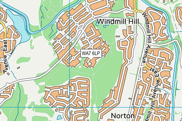 WA7 6LP map - OS VectorMap District (Ordnance Survey)
